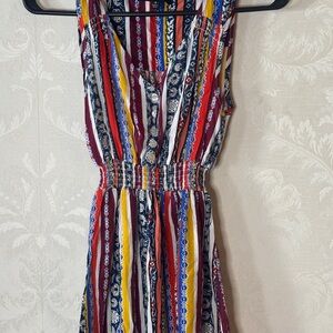 New Look Red and Blue Sleeveless Sundress